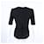 Balenciaga Kurzarm-Bluse Schwarz - Ansicht 3