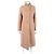 Fendi Cappotto in cashmere con bordatura in visone