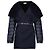Moncler Capa de feltro de lã acolchoada