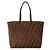 Fendi Grande borsa shopper in jacquard Marrone