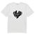 Saint Laurent Camiseta com estampa de coração: