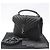 Saint Laurent Borsa a Spalla Medium Black Monogram Matelassé Silver College Nero - vista 2