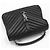 Saint Laurent Borsa a Spalla Medium Black Monogram Matelassé Silver College Nero - vista 3