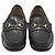 Gucci Mocassino con morsetto in vernice nera Nero