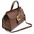 Gucci Kleiner GG Marmont Top Handle aus braunem Leder - Ansicht 2