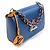 Louis Vuitton Borsa a tracolla Twist MM in pelle Epi blu - vista 3