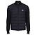 Moncler Cardigan de algodão acolchoado com fecho de correr Azul