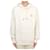 Isabel Marant Herren Fleece-Kapuzenpullover Weiß