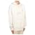 Isabel Marant Herren Fleece-Kapuzenpullover Weiß - Ansicht 4