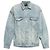 Balenciaga Oversized-Jeansjacke mit diagonalem Allover-Print
 Blau