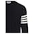 Thom Browne Feiner Merinowolle-Strickpullover Blau  - Ansicht 5