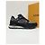 Louis Vuitton Sneakers Runaway in scamosciato e mesh nero LV - vista 2