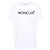 Moncler Baumwoll-T-Shirt mit Logo Weiß