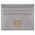 Prada Saffiano Triangle Kartenetui Silber