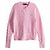 Ralph Lauren Strickjacke aus Baumwolle mit Zopfmuster und Pony-Logo-Stickerei Pink