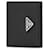 Prada Leather Triangle Compact Wallet Black  - view 5