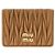 Miu Miu Nappa-Leder-Geldbörse Braun