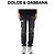 Dolce & Gabbana Distressed Denim Hose mit Inch Lucky Chance Logo Schwarz - Ansicht 5