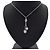 Salvatore Ferragamo Collana Double Gancini con cristalli Argento - vista 2
