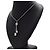 Salvatore Ferragamo Collana Double Gancini con cristalli Argento - vista 3