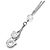 Salvatore Ferragamo Collana Double Gancini con cristalli Argento - vista 5