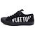 Louis Vuitton Sneakers da uomo in scamosciato nero e tela navy Tattoo