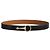Hermès Men's Reversible Leather Belt with Metal Buckle Multiple colors - view 5