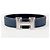 Hermès Reversible Men's Leather Belt with Buckle Silver Noir Bleu Silvery - view 7