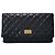 Chanel Serie de bolsos de mano plegables Vintage Classic Negro
