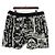 Louis Vuitton Pantaloncini in pile da uomo Black White Comics Bianco