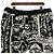 Louis Vuitton Pantaloncini in pile da uomo Black White Comics Bianco - vista 2