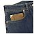 Louis Vuitton Pantaloni jeans da uomo con patch in Monogram Canvas Blu - vista 6