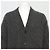 Prada Gray Back Triangle Cashmere Men's Cardigan Brown - view 2