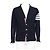 Thom Browne Navy Cardigan aus Merinowolle Blau