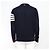 Thom Browne Navy Cardigan aus Merinowolle Blau - Ansicht 4