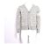 Thom Browne Grauer Aran Zopfstrick-Cardigan