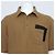 Hermès Kurzärmeliges Herren-Poloshirt aus braunem Leder mit Logo-Patch auf der Tasche - Ansicht 2