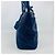 Prada Vitello Daino Leder Golden Pocket Tote Schultertasche Blau - Ansicht 3