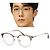 Tom Ford Transparent Beige Gold Rimmed Blue Light Blocking Glasses Frame Orange