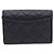 Chanel Portacarte Classic CC in agnello nero e argento - vista 3