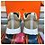 Hermès Sneakers Bouncing in pelle beige Multicolore - vista 5