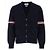 Thom Browne V-Ausschnitt-Cardigan aus Baumwolle mit Milano-Stich-Bündchen Blau