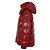 Chaqueta de plumón con capucha para mujer Moncler MAIRE Roja - vista 4