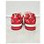 Louis Vuitton Sneakers Red Monogram Velvet Trainer Rosso - vista 6