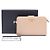Prada Saffiano Leder-Brieftasche mit goldenem Logo Pink - Ansicht 16