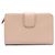 Prada Saffiano Leder-Brieftasche mit goldenem Logo Pink - Ansicht 3