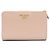 Prada Saffiano Leder-Brieftasche mit goldenem Logo Pink - Ansicht 9