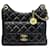 Chanel Borsa Hobo Nera Lucida Medium Nero