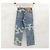 Louis Vuitton Pantaloni in denim patchwork Nigo Monogram Multicolore - vista 2
