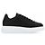 Alexander Mcqueen Schwarze Ledersneaker